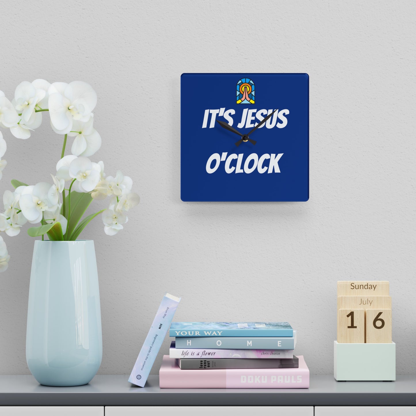 Acrylic Wall Clock - DARK BLUE