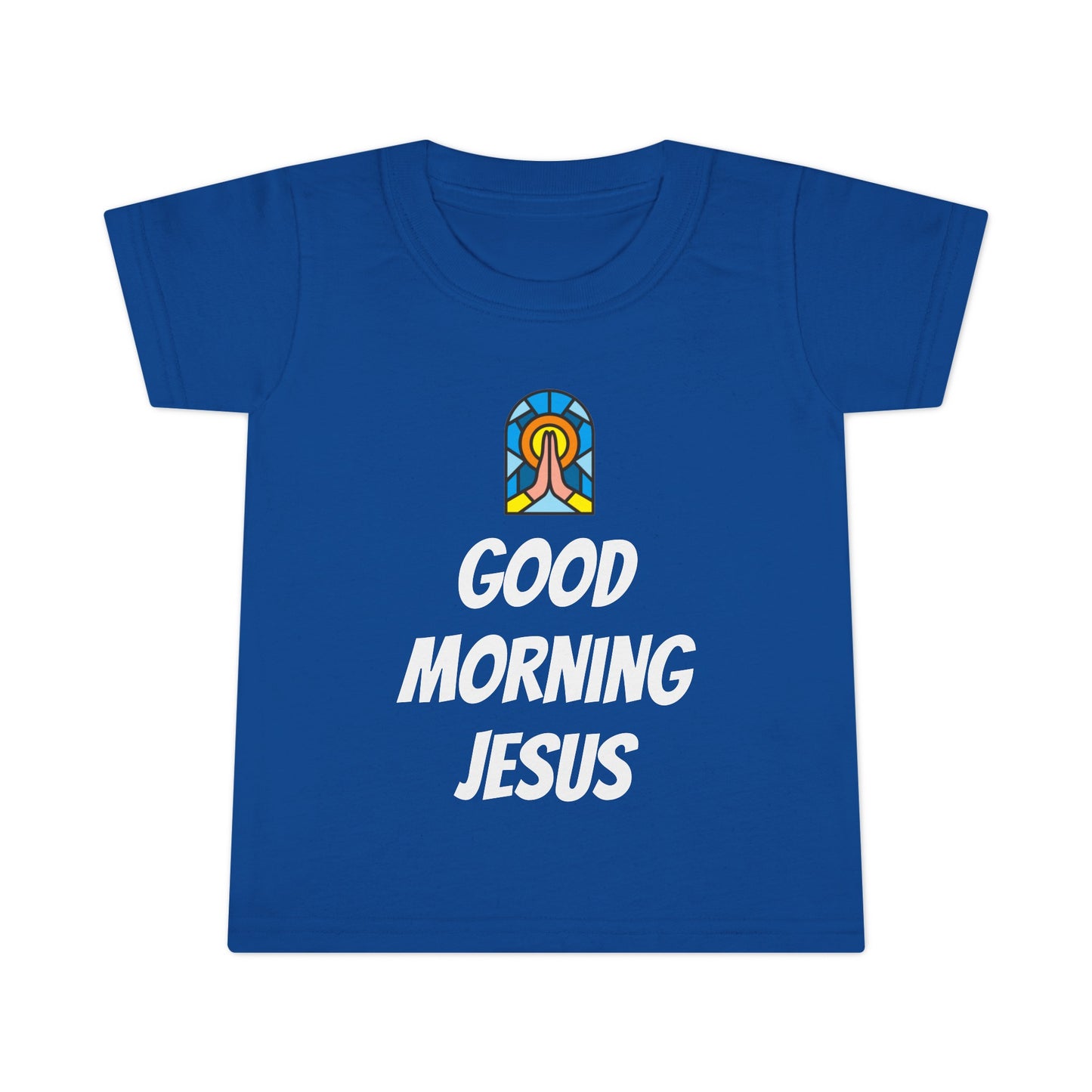 Toddler T-shirt - White Writing - GOOD MORNING JESUS