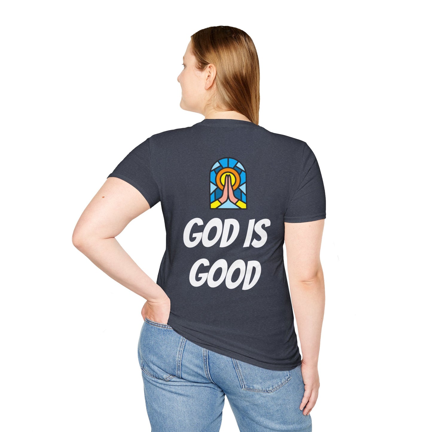 Unisex Softstyle T-Shirt - Black Writing - GOOD MORNING JESUS