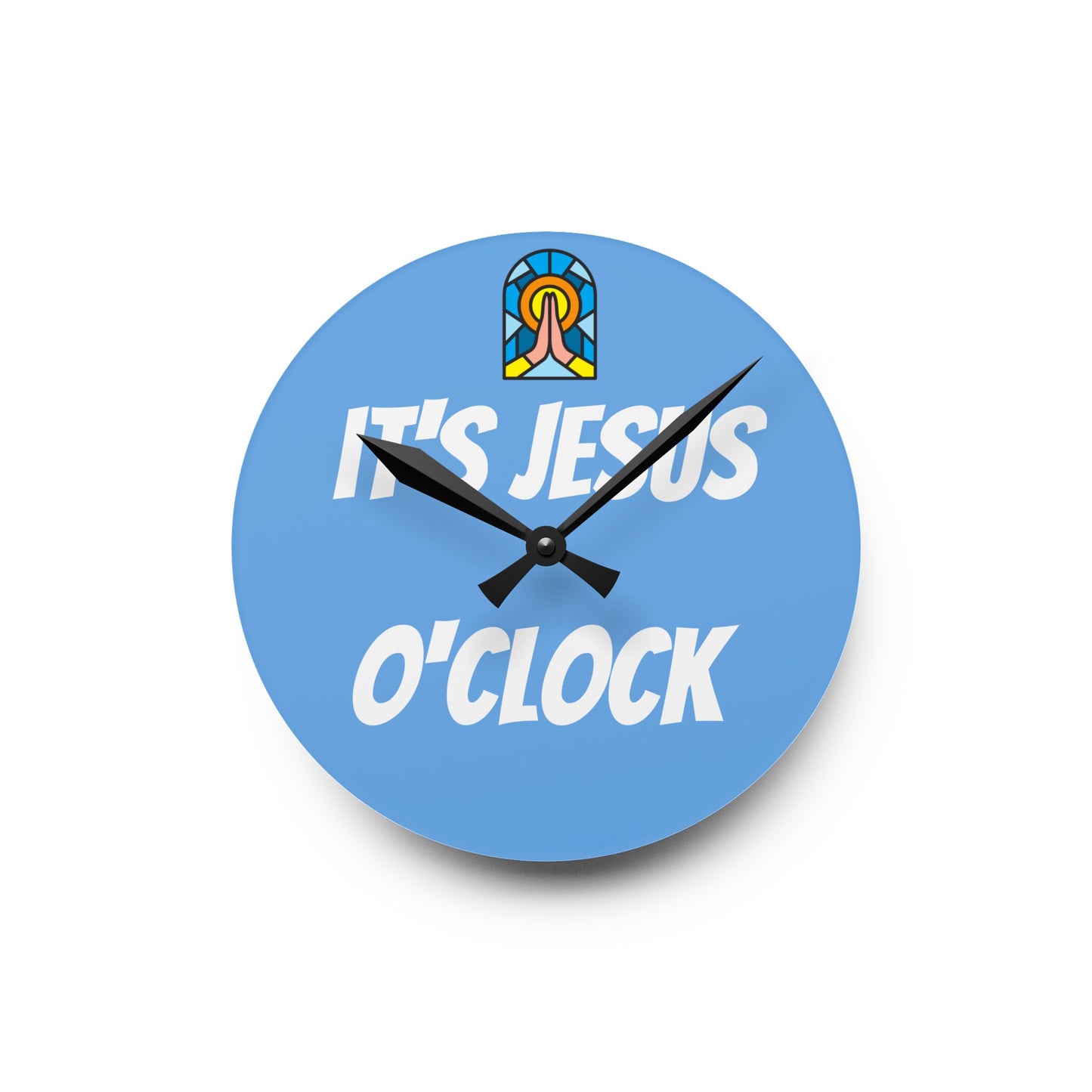 Acrylic Wall Clock - BABY BLUE