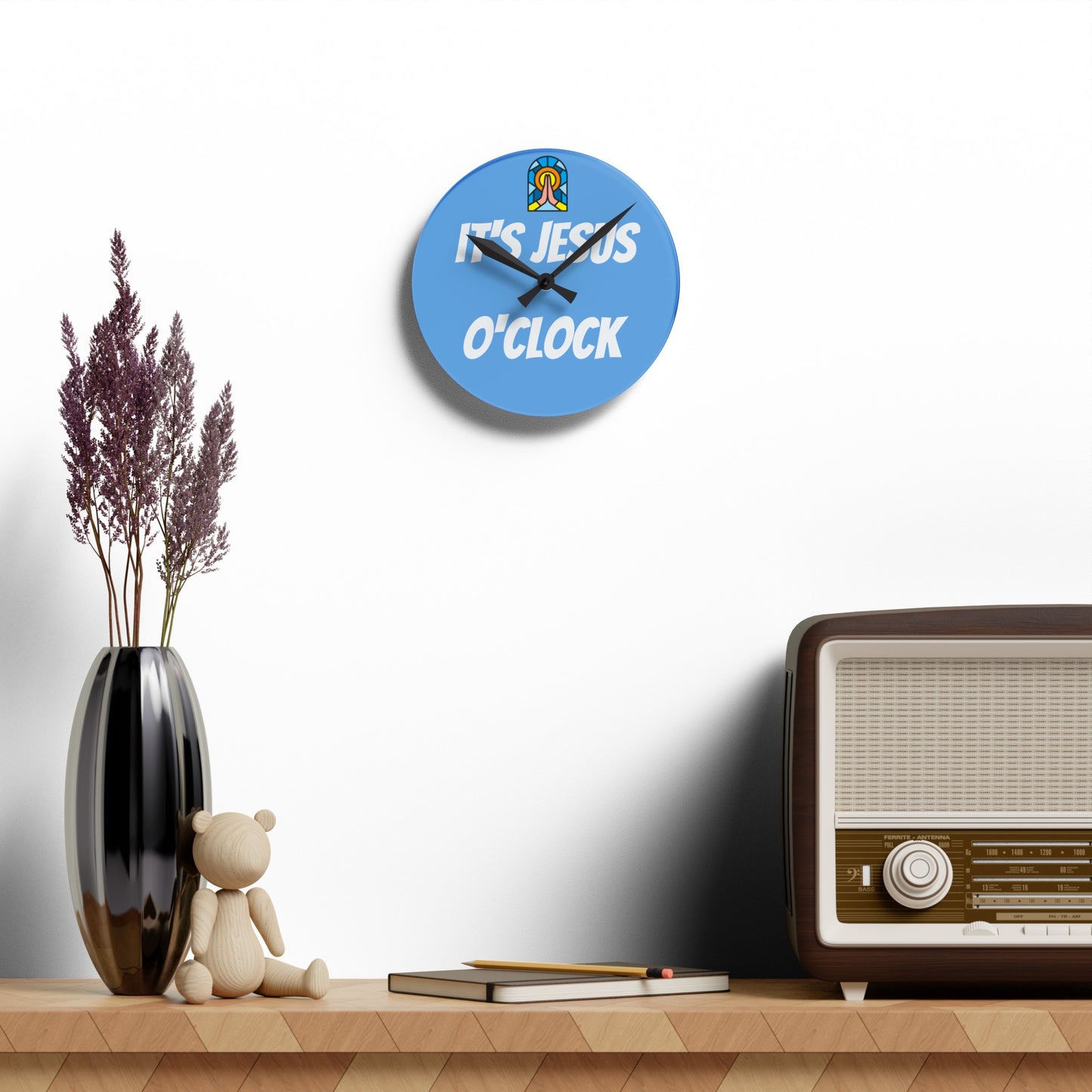 Acrylic Wall Clock - BABY BLUE