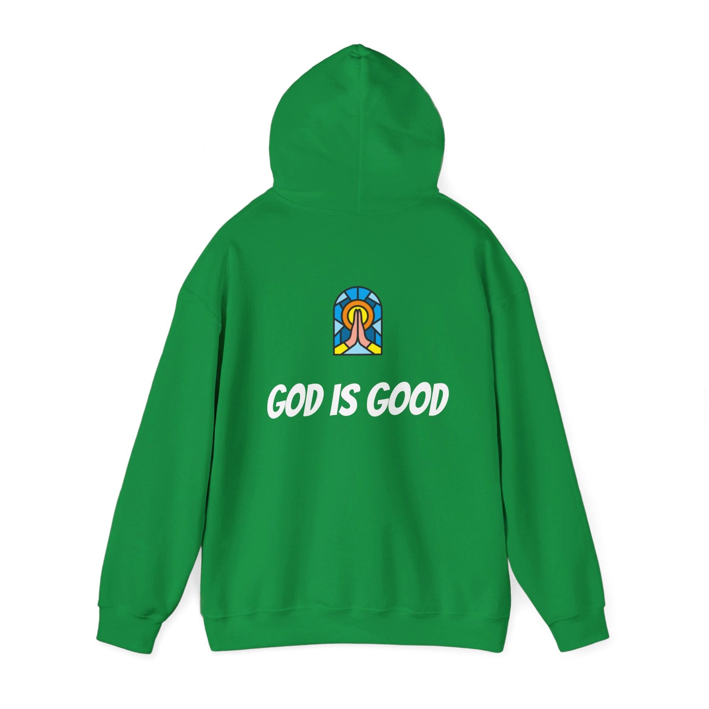Unisex Heavy Blend™ Hooded Sweatshirt - Black Writing - GOOD MORNING JESUS