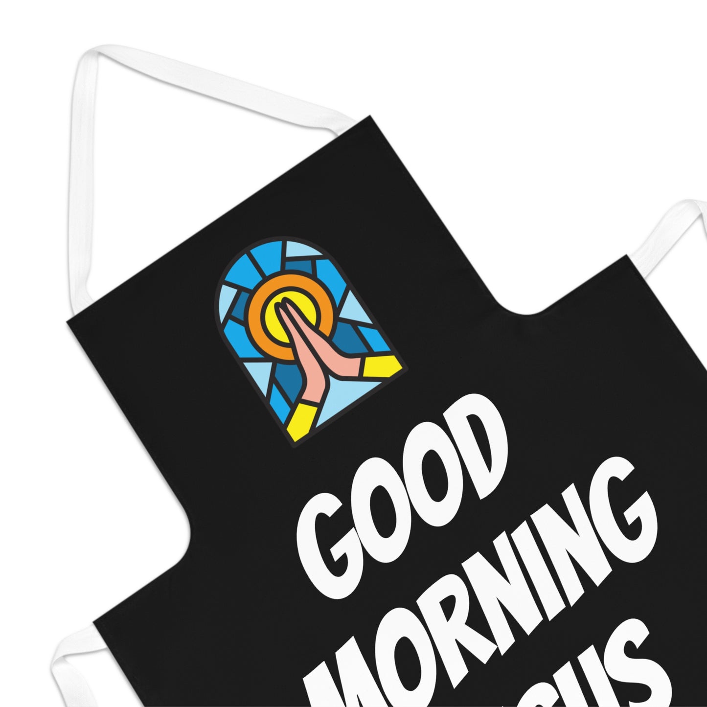 Adult Apron (AOP) - BLACK
