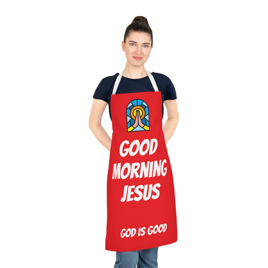 Adult Apron (AOP) - RED