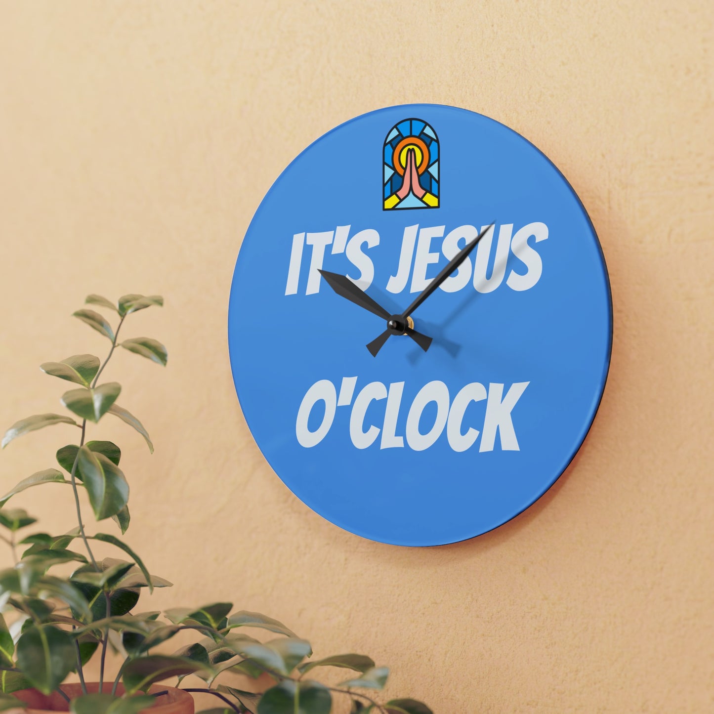 Acrylic Wall Clock - BABY BLUE