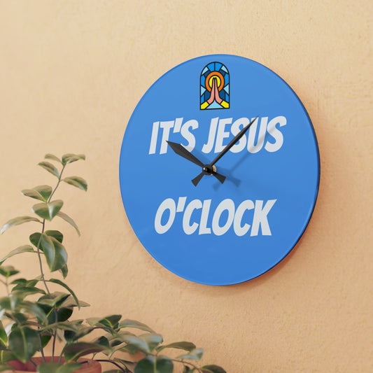 Acrylic Wall Clock - BABY BLUE