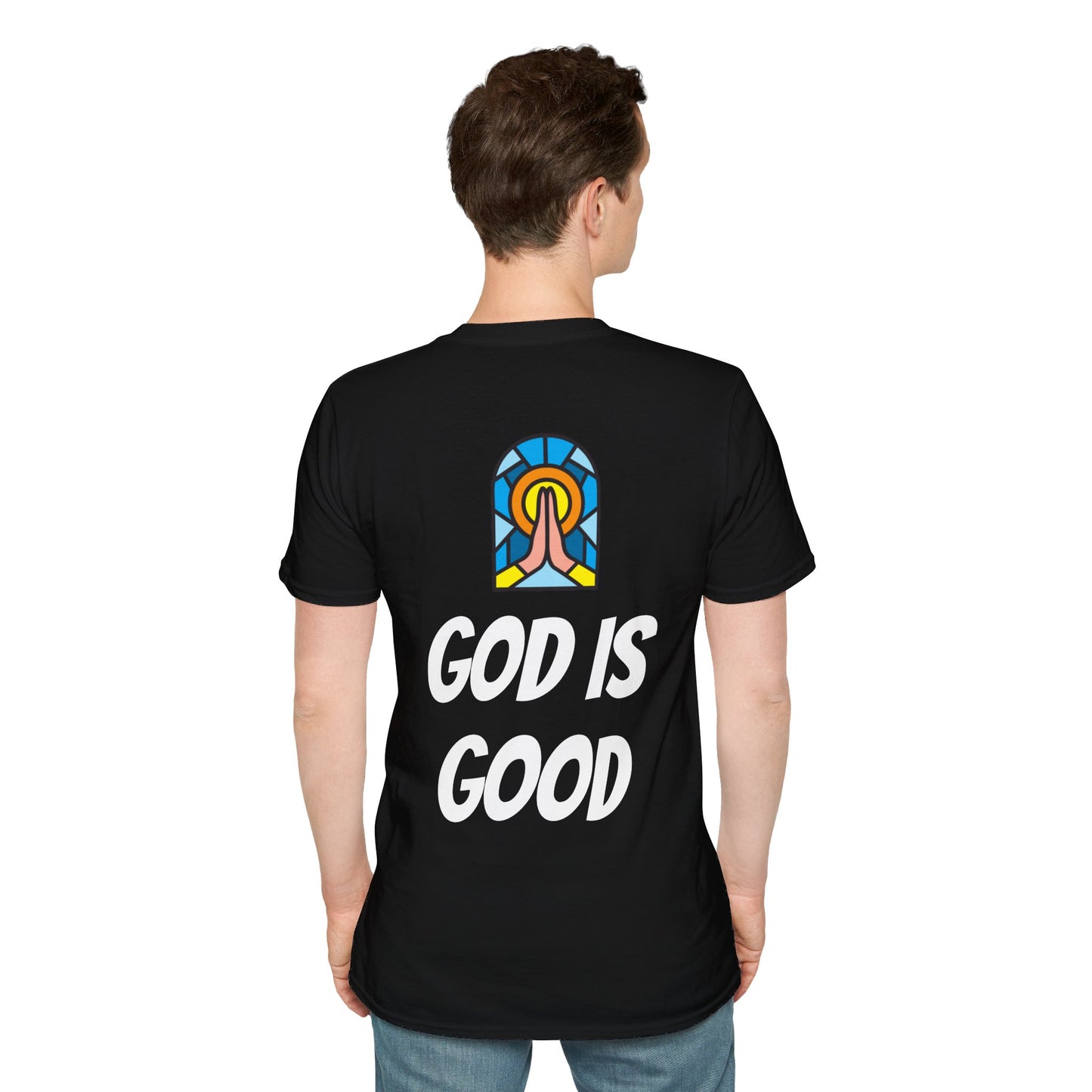 Unisex Softstyle T-Shirt - Black Writing - GOOD MORNING JESUS