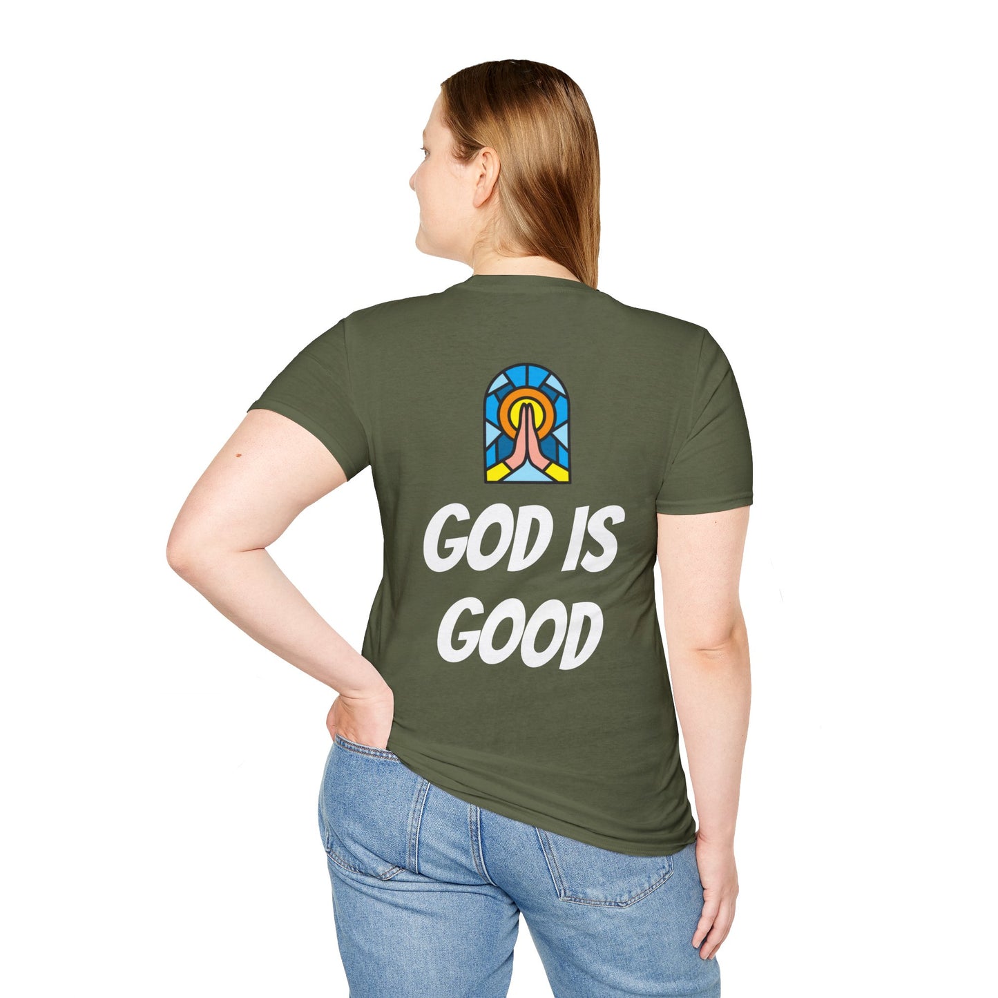 Unisex Softstyle T-Shirt - Black Writing - GOOD MORNING JESUS