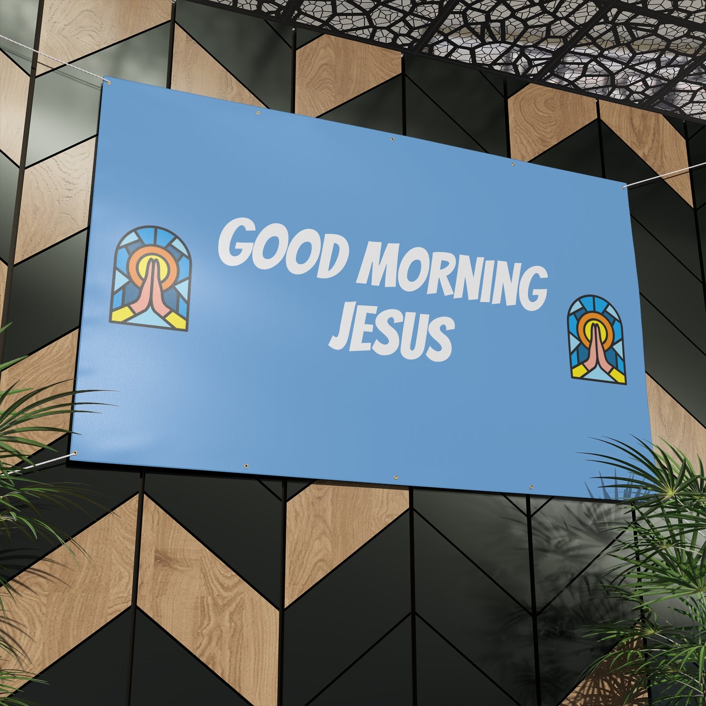 Matte Banner - BABY BLUE