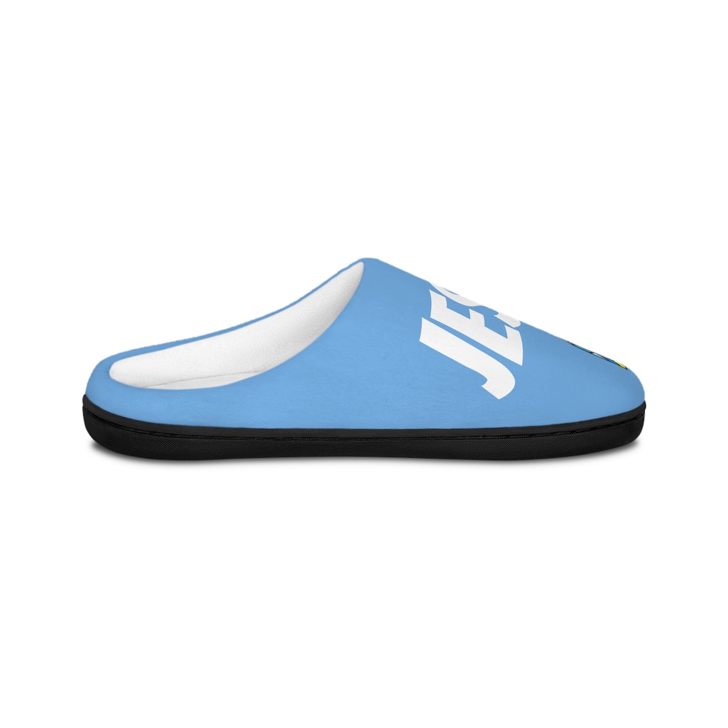 Men's Indoor Slippers - GOOD MORNING JESUS - BABY BLUE