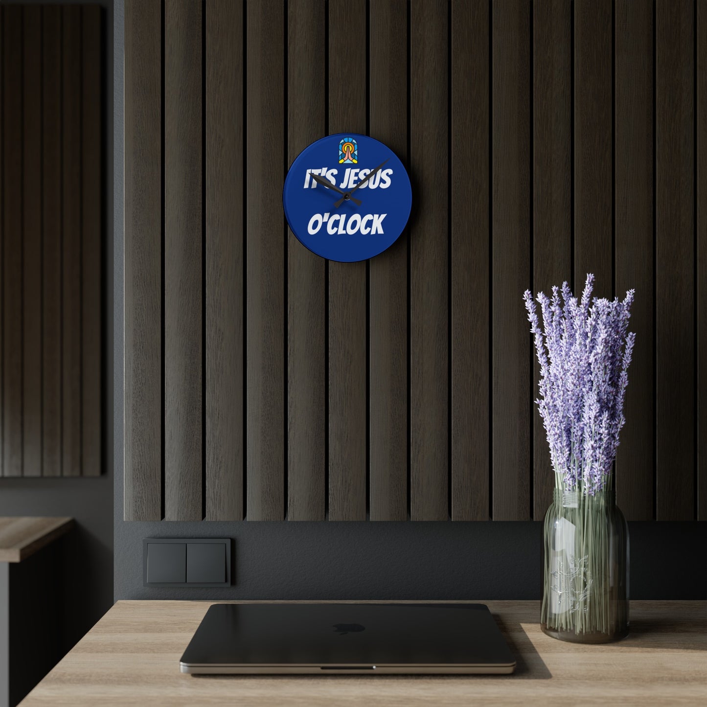 Acrylic Wall Clock - DARK BLUE